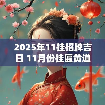 2025年11挂招牌吉日 11月份挂匾黄道吉日