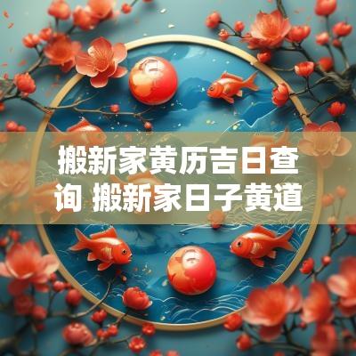 搬新家黄历吉日查询 搬新家日子黄道吉日