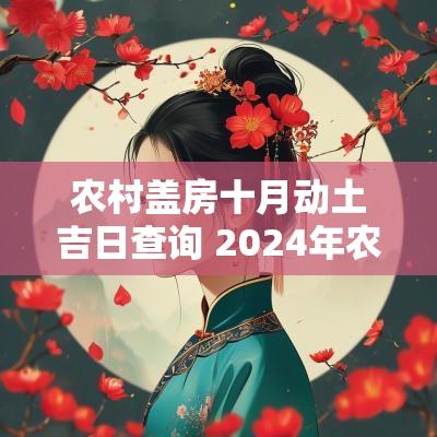 农村盖房十月动土吉日查询 2025年农历十月动土吉日