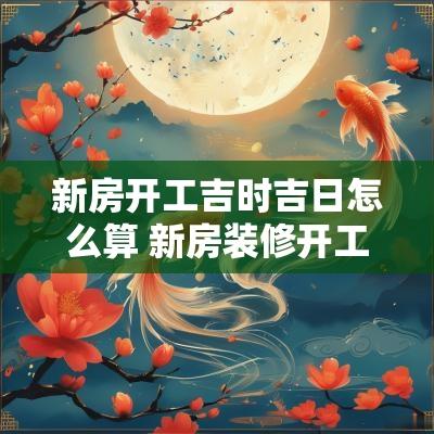 新房开工吉时吉日怎么算 新房装修开工吉日