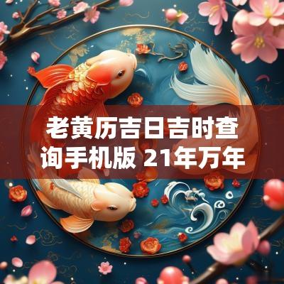 老黄历吉日吉时查询手机版 21年万年历老黄历吉日吉时查询
