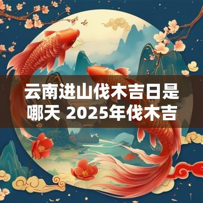 云南进山伐木吉日是哪天 2025年伐木吉日吉时