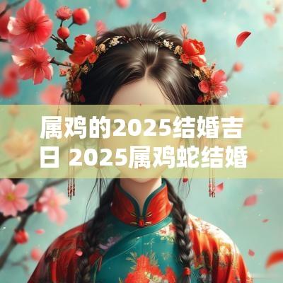 属鸡的2025结婚吉日 2025属鸡蛇结婚吉日