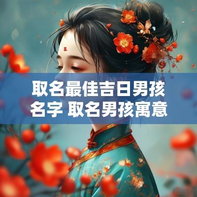 取名最佳吉日男孩名字 取名男孩寓意最好的字
