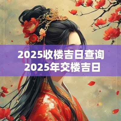 2025收楼吉日查询 2025年交楼吉日