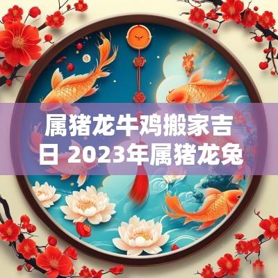 属猪龙牛鸡搬家吉日 2025年属猪龙兔乔迁最佳吉日