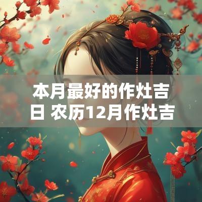 本月最好的作灶吉日 农历12月作灶吉日