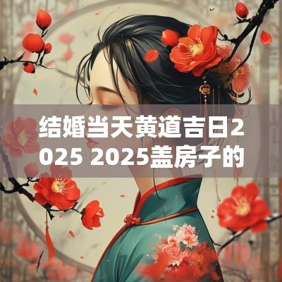 结婚当天黄道吉日2025 2025盖房子的黄道吉日
