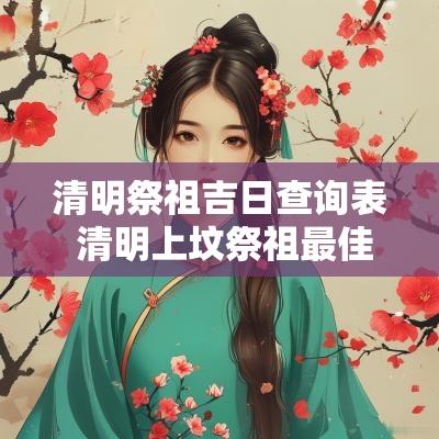 清明祭祖吉日查询表 清明上坟祭祖最佳时间日历