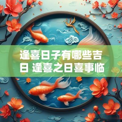 逢喜日子有哪些吉日 逢喜之日喜事临门