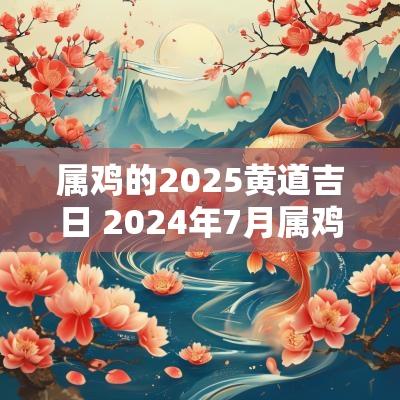 属鸡的2025黄道吉日 2025年7月属鸡工作的黄道吉日