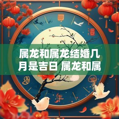 属龙和属龙结婚几月是吉日 属龙和属马几月结婚好