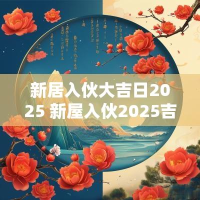 新居入伙大吉日2025 新屋入伙2025吉日时间