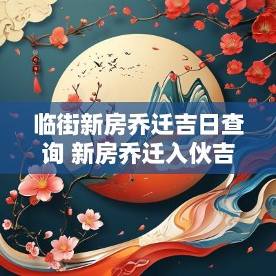 临街新房乔迁吉日查询 新房乔迁入伙吉日