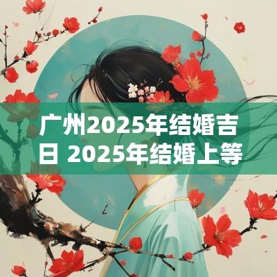 广州2025年结婚吉日 2025年结婚上等吉日