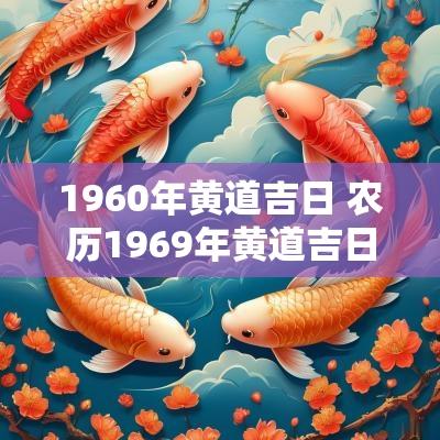 1960年黄道吉日 农历1969年黄道吉日