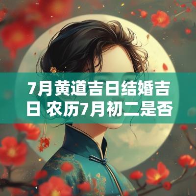 7月黄道吉日结婚吉日 农历7月初二是否吉日