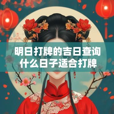 明日打牌的吉日查询 什么日子适合打牌