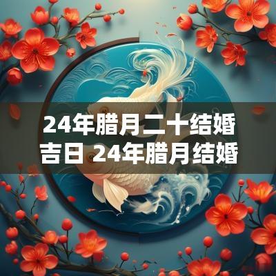 24年腊月二十结婚吉日 24年腊月结婚哪天好