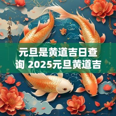 元旦是黄道吉日查询 2025元旦黄道吉日