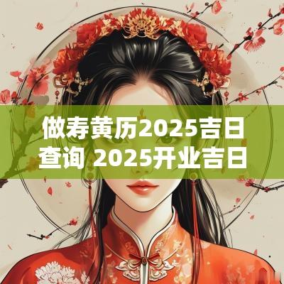 做寿黄历2025吉日查询 2025开业吉日吉时黄历