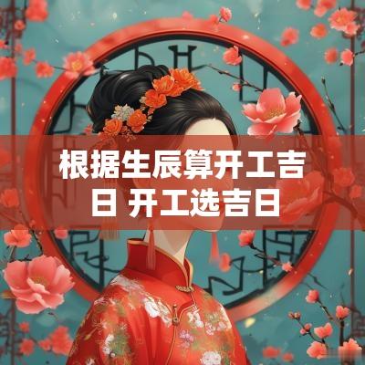 根据生辰算开工吉日 开工选吉日