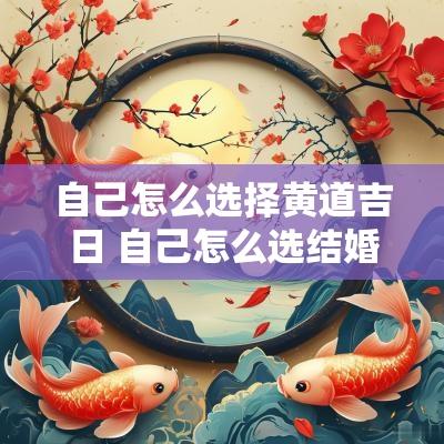 自己怎么选择黄道吉日 自己怎么选结婚日子