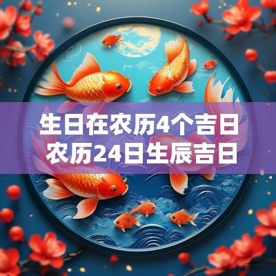 生日在农历4个吉日 农历24日生辰吉日