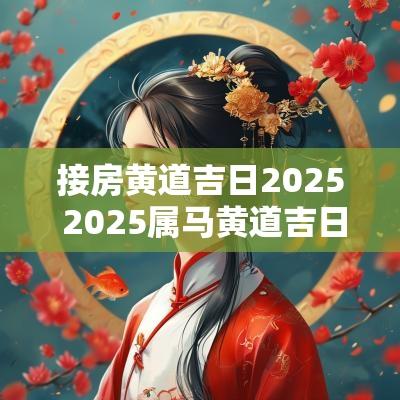接房黄道吉日2025 2025属马黄道吉日