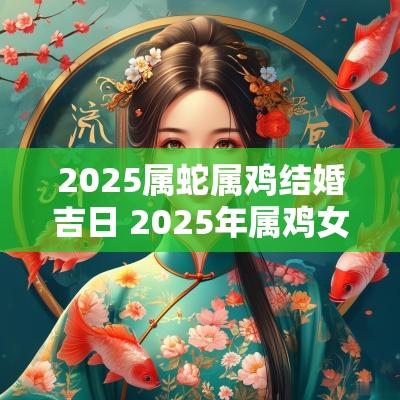 2025属蛇属鸡结婚吉日 2025年属鸡女属蛇男结婚吉日