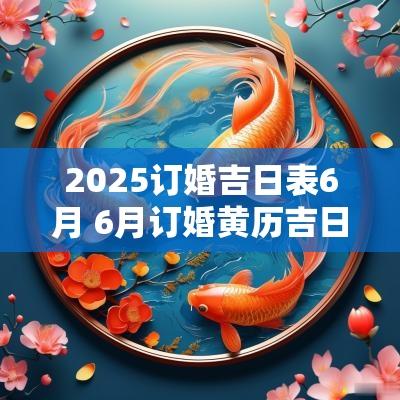 2025订婚吉日表6月 6月订婚黄历吉日查询