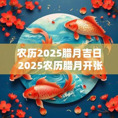 农历2025腊月吉日 2025农历腊月开张吉日