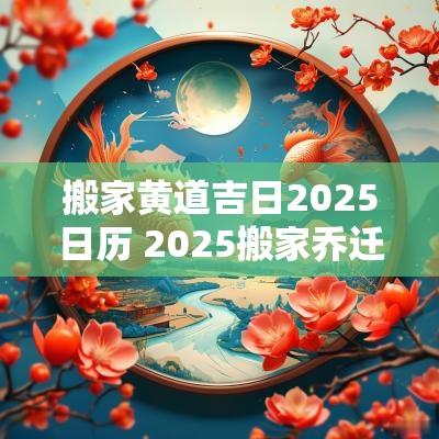 搬家黄道吉日2025日历 2025搬家乔迁日历