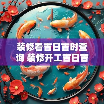 装修看吉日吉时查询 装修开工吉日吉时朝哪个方向