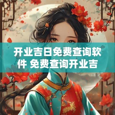 开业吉日免费查询软件 免费查询开业吉日的软件