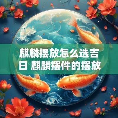 麒麟摆放怎么选吉日 麒麟摆件的摆放位置