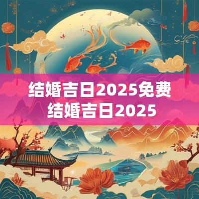 结婚吉日2025免费 结婚吉日2025