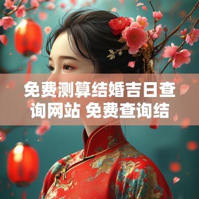 免费测算结婚吉日查询网站 免费查询结婚吉日
