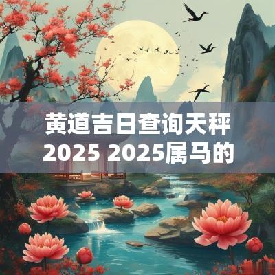 黄道吉日查询天秤2025 2025属马的天秤