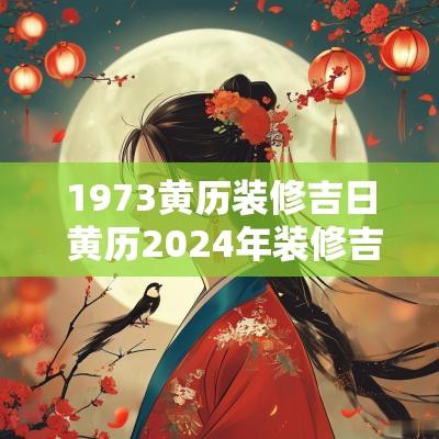 1973黄历装修吉日 黄历2025年装修吉日查询