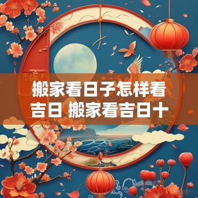 搬家看日子怎样看吉日 搬家看吉日十二月份怎么看