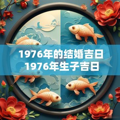 1976年的结婚吉日 1976年生子吉日