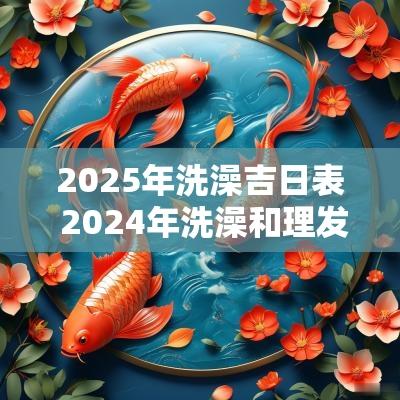 2025年洗澡吉日表 2025年洗澡和理发吉日