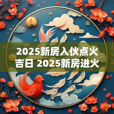 2025新房入伙点火吉日 2025新房进火吉日一览表