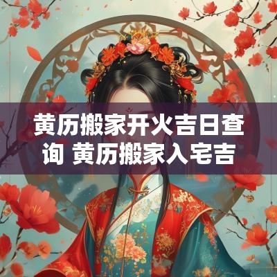 黄历搬家开火吉日查询 黄历搬家入宅吉日吉时
