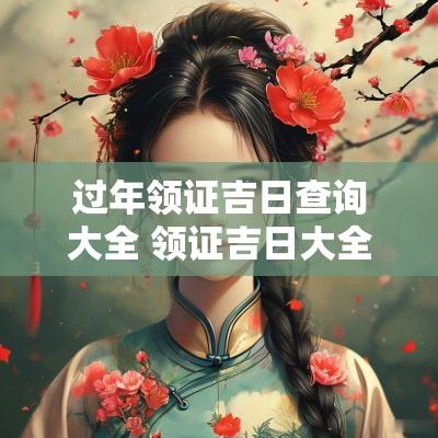 过年领证吉日查询大全 领证吉日大全免费查询11月份