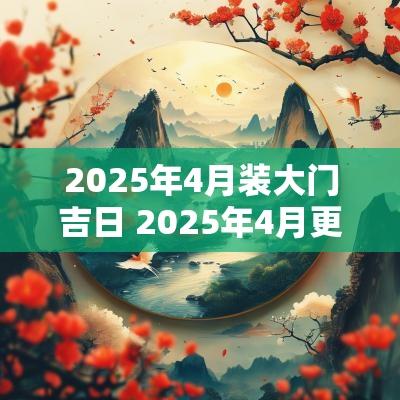 2025年4月装大门吉日 2025年4月更换大门最好吉日