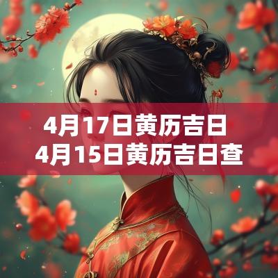 4月17日黄历吉日 4月15日黄历吉日查询结果