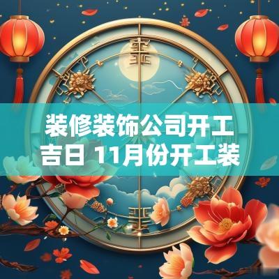 装修装饰公司开工吉日 11月份开工装修吉日