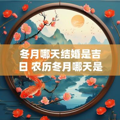 冬月哪天结婚是吉日 农历冬月哪天是吉日